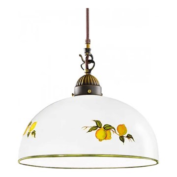 Kolarz 731.32.138 - Kattokruunu johdossa NONNA 1xE27/75W/230V halkaisija 36 cm sitruunat