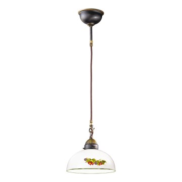 Kolarz 731.32.139 - Kattokruunu johdossa NONNA 1xE27/75W/230V halkaisija 36 cm viinirypäleet/mansikoita