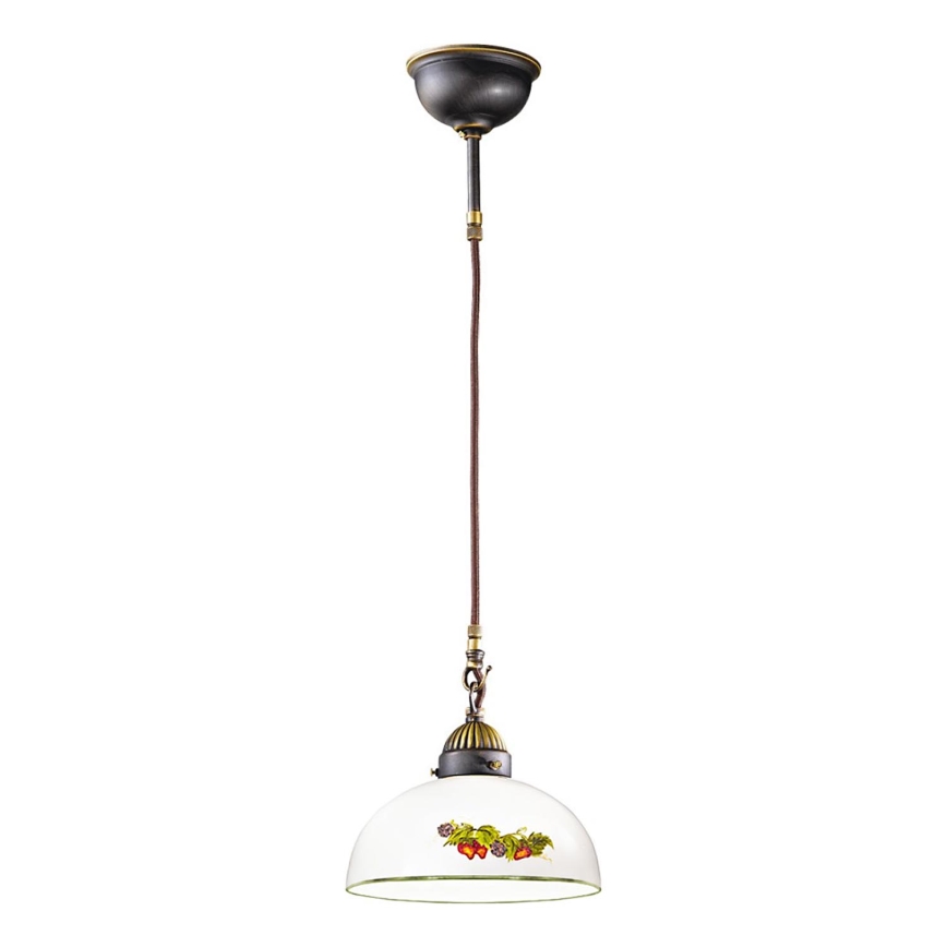 Kolarz 731.32.139 - Kattokruunu johdossa NONNA 1xE27/75W/230V halkaisija 36 cm viinirypäleet/mansikoita