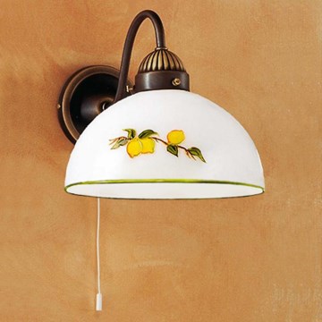 Kolarz 731.61.126 - Seinävalaisin NONNA 1xE27/75W/230V sitruunat