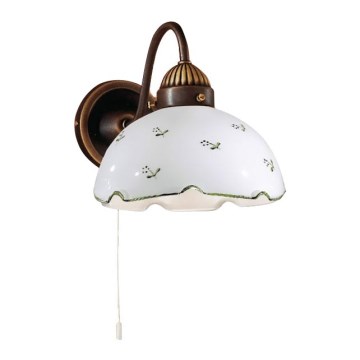 Kolarz 731.61.21 - Seinävalaisin NONNA 1xE27/75W/230V vihreä