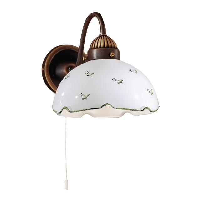 Kolarz 731.61.21 - Seinävalaisin NONNA 1xE27/75W/230V vihreä