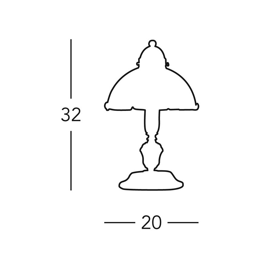 Kolarz 731.73.17 - Pöytävalaisin NONNA 1xE14/60W/230V sininen