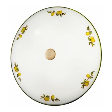 Kolarz 731.U13.4.116 - Kattovalo NONNA 3xE27/60W/230V halkaisija 42 cm sitruunat