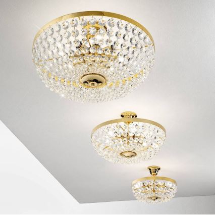 Kolarz 960.16K.3 - Kristallikattokruunu tangossa VALERIE 6xE14/40W/230V 24K kulta