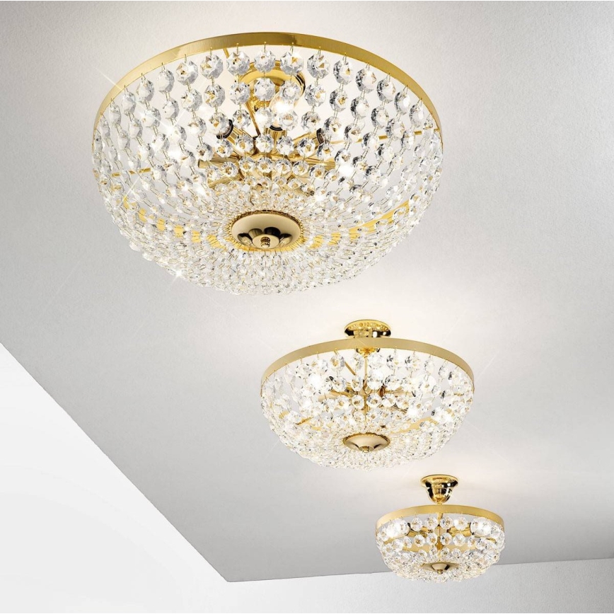Kolarz 960.16K.3 - Kristallikattokruunu tangossa VALERIE 6xE14/40W/230V 24K kulta
