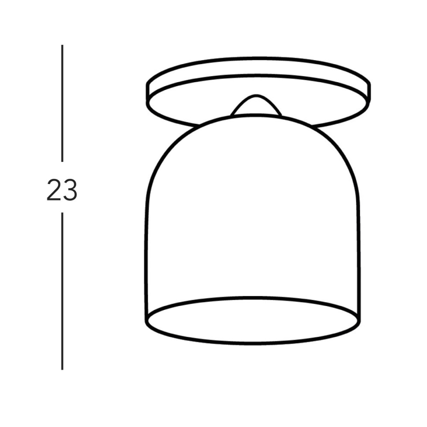 Kolarz A1352.11.W - Kiinteä kattokruunu NONNA 1xE27/60W/230V tammi/valkoinen