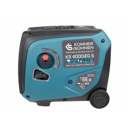 Könner & Söhnen 5106 - Kaasun ja bensiinin invertteri sähkögeneraattori KS 4000iEG S 4000W
