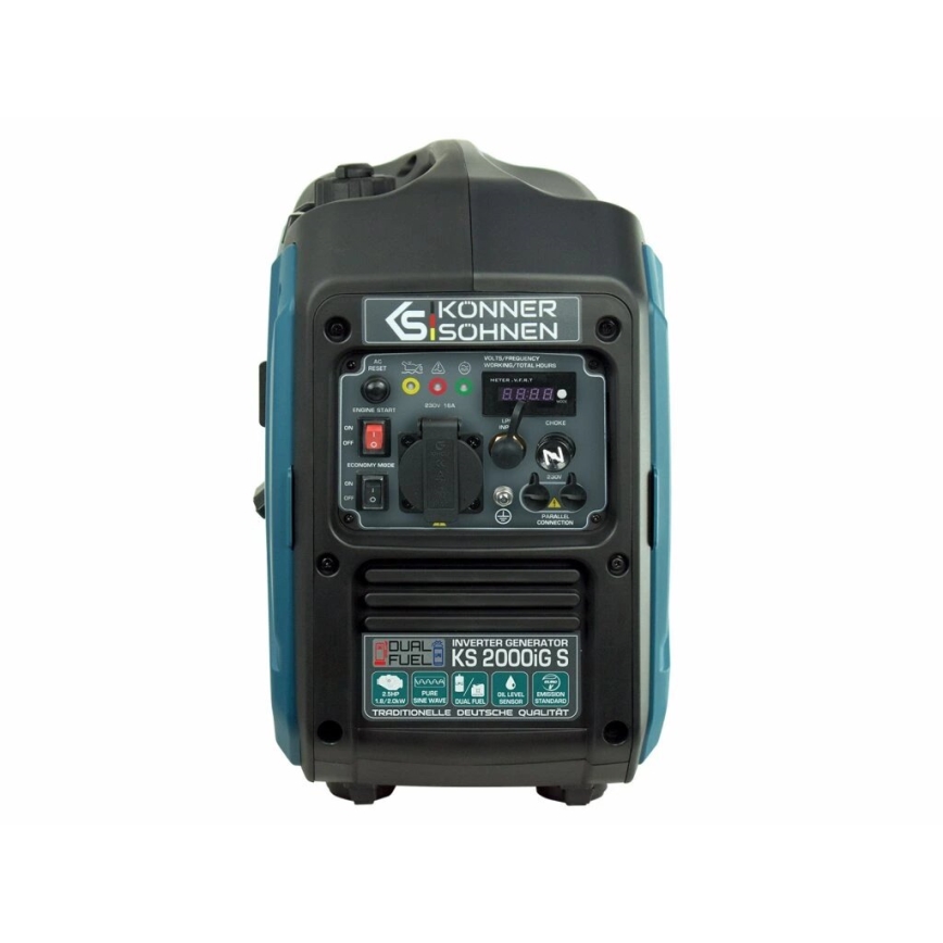 Könner & Söhnen KS7869 - Kaasun ja bensiinin invertteri sähkögeneraattori KS 2000iG S 2000W