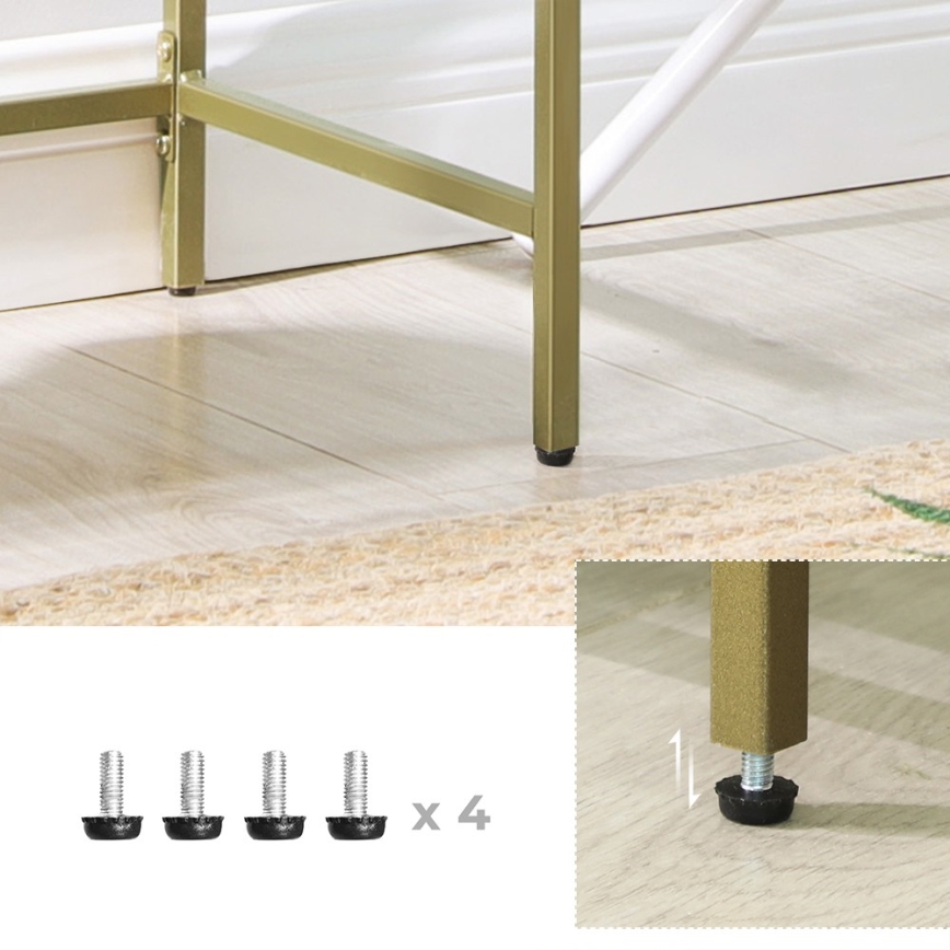 Konsolipöytä CIREL, kultainen