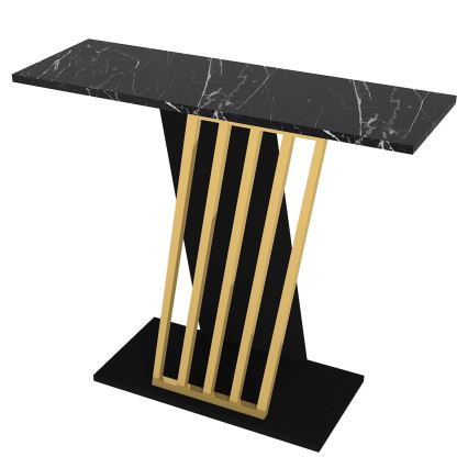 Konsolipöytä GRAVITY 76,8x90 cm musta/kulta