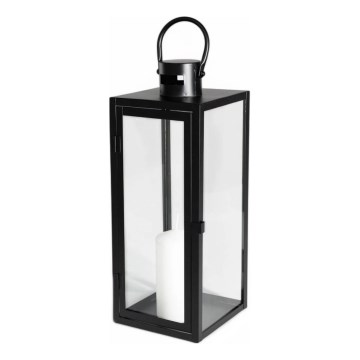 Koristeellinen lyhty 38 cm, musta