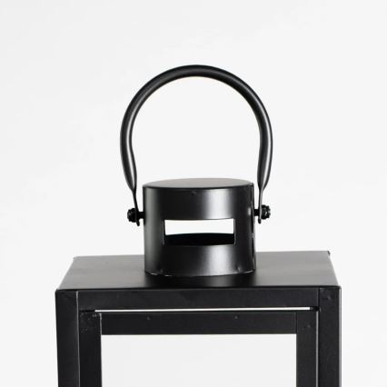 Koristeellinen lyhty 38 cm, musta