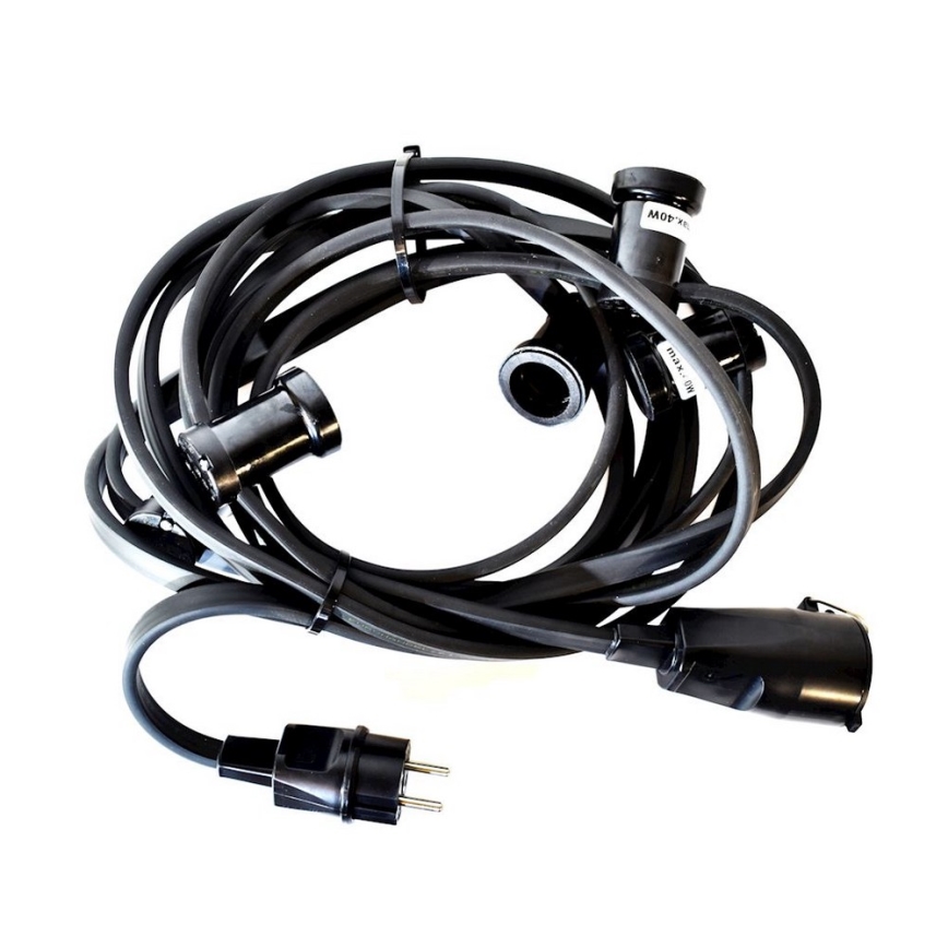 Koristeellinen ulkoketju GIRLANDA 22 m 20xE27 / 15W / 230V IP44