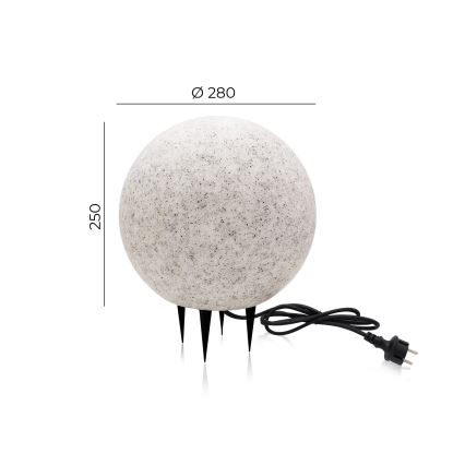 Koristeellinen ulkovalo GARDEN BALL 1xE27 / 40W / 230V IP65 d. 28 cm