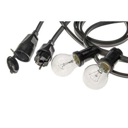 Koristeketju ulkokäyttöön GIRLANDA 6,5 m 5xE27/15W/230V IP44