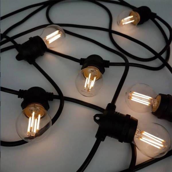 Koristeketju ulkokäyttöön MIMOSA 20xE27/1,3W/230V IP44 20m