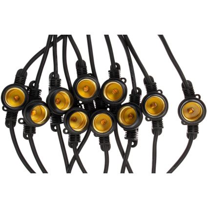 Koristeketju ulkokäyttöön MIMOSA 20xE27/1,3W/230V IP44 20m