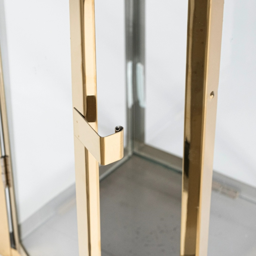 Koristelyhty 38 cm, kultainen