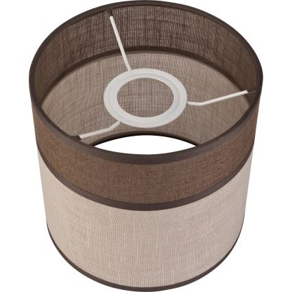Vaihtovarjostin kattokruunulle, lattiavalaisimelle ja seinävalaisimelle ANDREA E27 halkaisija 16 cm ruskea/beige