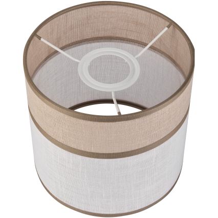Vaihtovarjostin kattokruunulle, pöytävalaisimille ja seinävalaisimille ANDREA E27 halkaisija 16 cm beige/harmaa