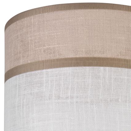 Vaihtovarjostin kattokruunulle, pöytävalaisimille ja seinävalaisimille ANDREA E27 halkaisija 16 cm beige/harmaa