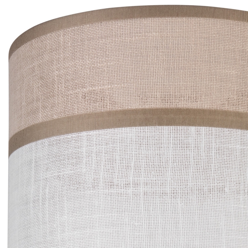 Vaihtovarjostin kattokruunulle, pöytävalaisimille ja seinävalaisimille ANDREA E27 halkaisija 16 cm beige/harmaa