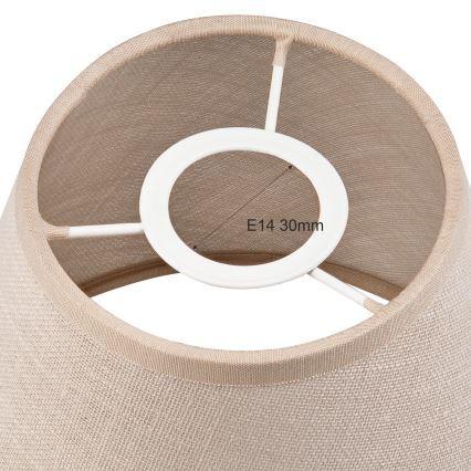 Vaihtovarjostin kattokruunulle ja seinävalaisimelle ANTONIO E14 120x150 mm beige