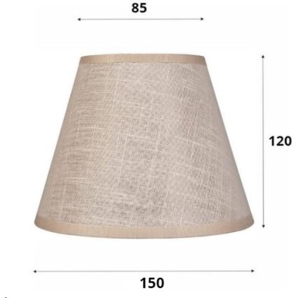 Vaihtovarjostin kattokruunulle ja seinävalaisimelle ANTONIO E14 120x150 mm beige