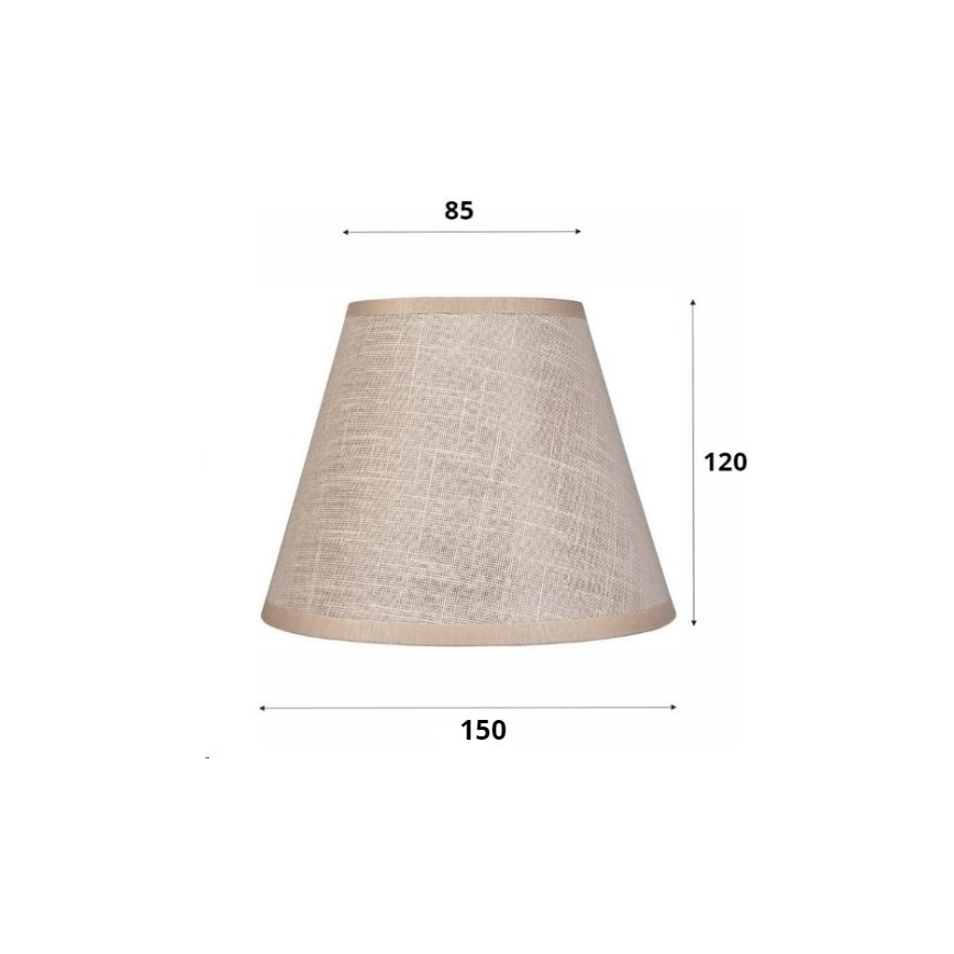 Vaihtovarjostin kattokruunulle ja seinävalaisimelle ANTONIO E14 120x150 mm beige