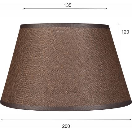 Vaihtovarjostin kattokruunulle ja seinävalaisimelle ANTONIO E14 120x200 mm ruskea