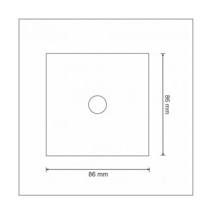 Kosketuskytkin yksinapainen SMART 800W / 230V Wi-Fi Tuya