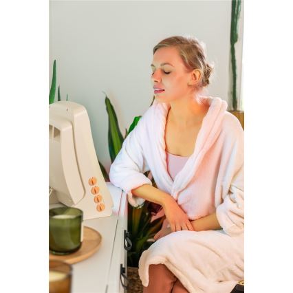 Kotikäyttöinen kasvosolarium, jossa 8 värillistä UV-putkea Cosmedico 130W/230V