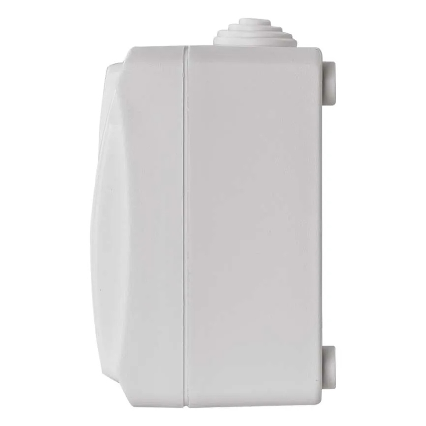Kotikytkin vuorotellen nro. 6 pistokkeella 250V/16A IP44 valkoinen