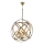 Köysilamppu IRONBALL 6xE27/40W/230V kultainen