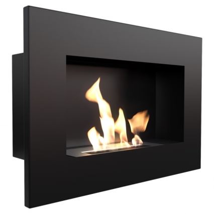 Kratki - Sisäänrakennettu BIO takka 40x60 cm 2kW musta