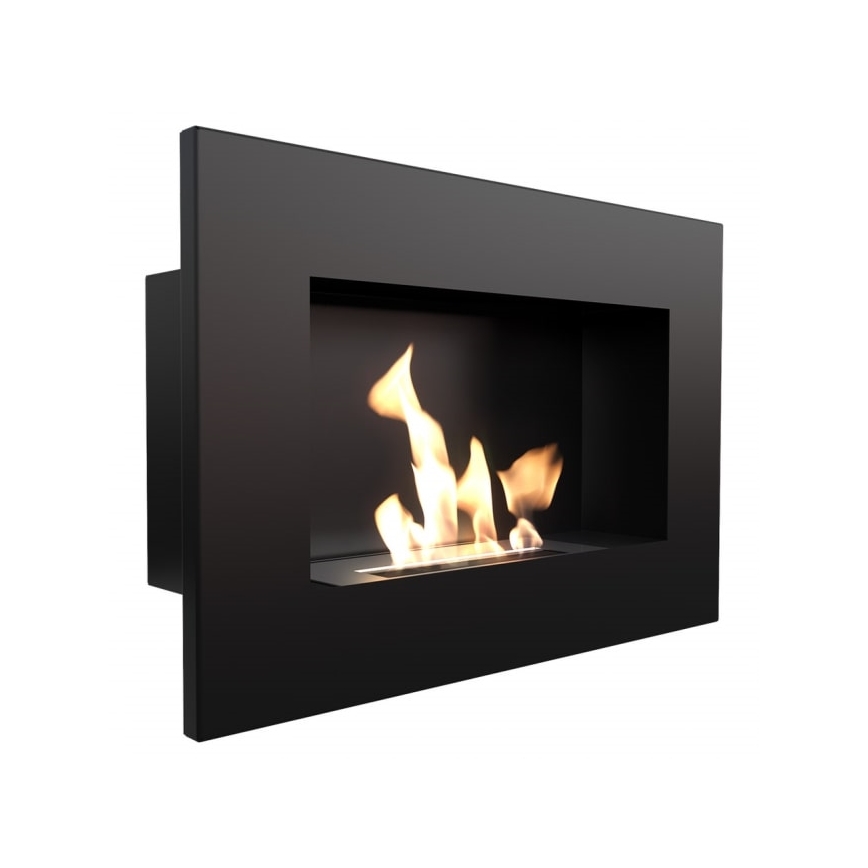 Kratki - Sisäänrakennettu BIO takka 40x60 cm 2kW musta