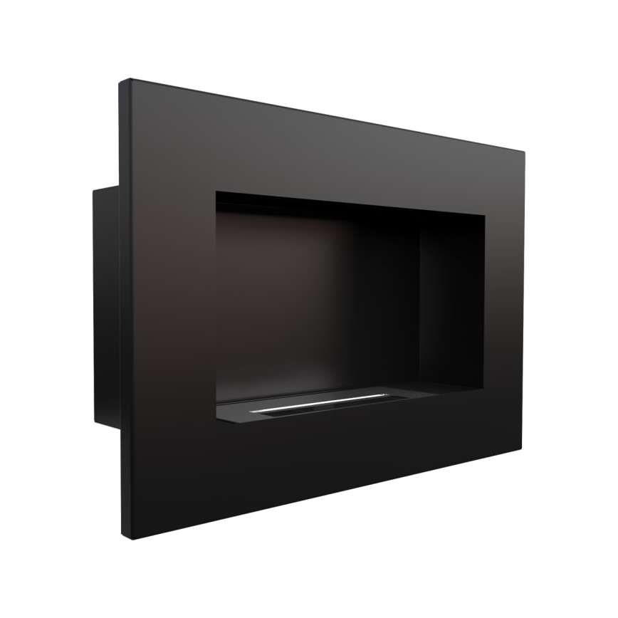 Kratki - Sisäänrakennettu BIO takka 40x60 cm 2kW musta