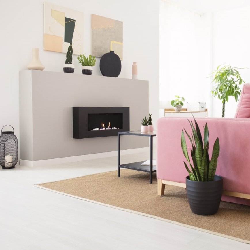 Kratki - seinä BIO takka 40x90 cm 1,5kW musta