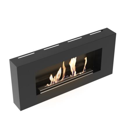 Kratki - seinä BIO takka 40x90 cm 1,5kW musta