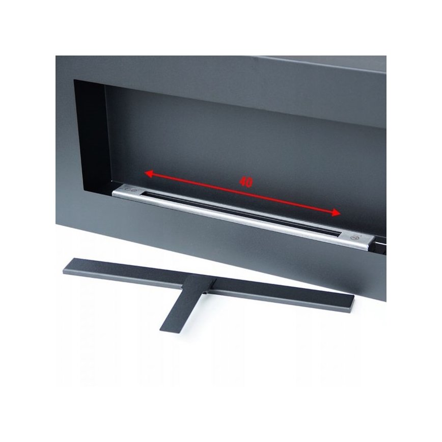 Kratki - seinä BIO takka 40x90 cm 1,5kW musta