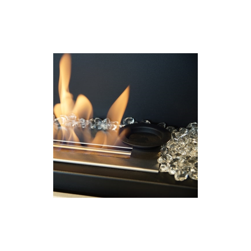 Kratki - Sisäänrakennettava BIO-takka 40x90 cm 2 kW musta