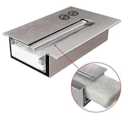 Kratki - Sisäänrakennettava BIO-takka 40x90 cm 2 kW musta