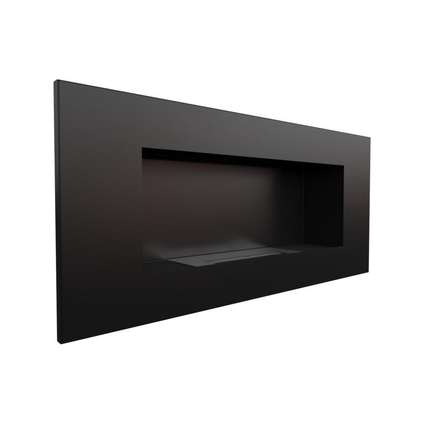 Kratki - Sisäänrakennettu BIO takka 40x90 cm 2kW musta