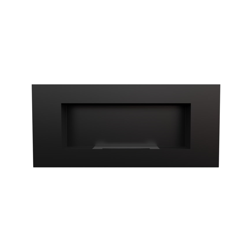 Kratki - Sisäänrakennettu BIO takka 40x90 cm 2kW musta