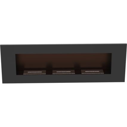 Kratki - Sisäänrakennettu BIO takka 40x120 cm 3x1,1kW musta
