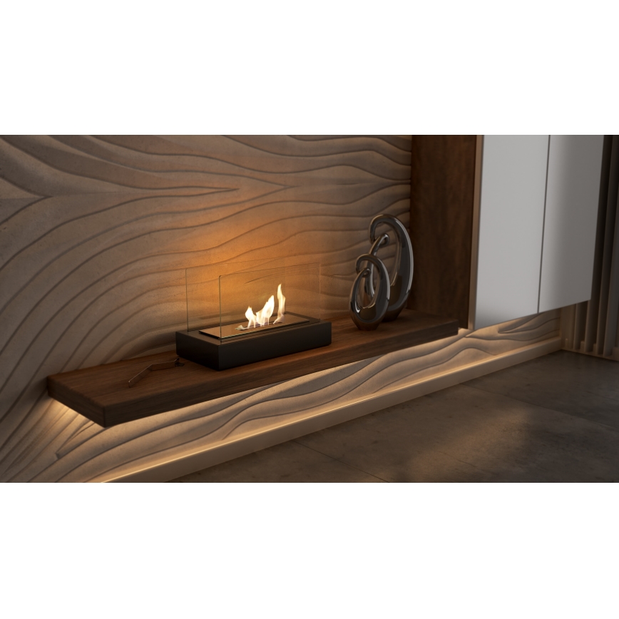 Kratki - BIO takka 21,8x35,4 cm 1kW musta
