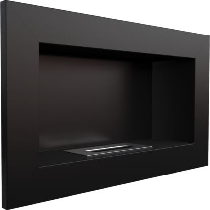 Kratki - Sisäänrakennettu BIO takka 37,4x64,8 cm 1kW musta