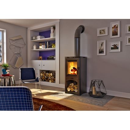 Kratki - Teräksinen takkauuni 7 kW 150 mm