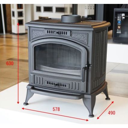 Kratki - Valurautatakka 8kW 150mm